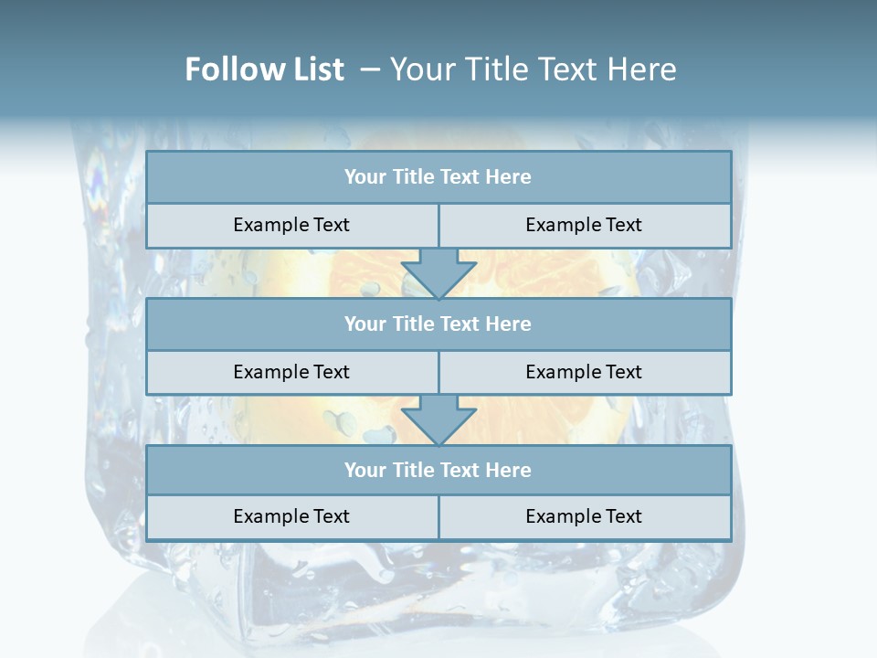 Isolated Freshness White Background PowerPoint Template