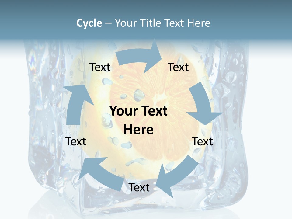 Isolated Freshness White Background PowerPoint Template