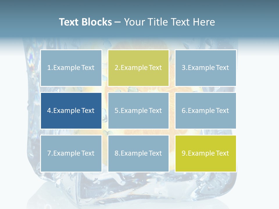 Isolated Freshness White Background PowerPoint Template