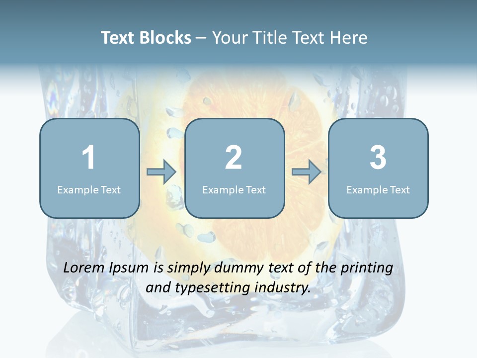 Isolated Freshness White Background PowerPoint Template