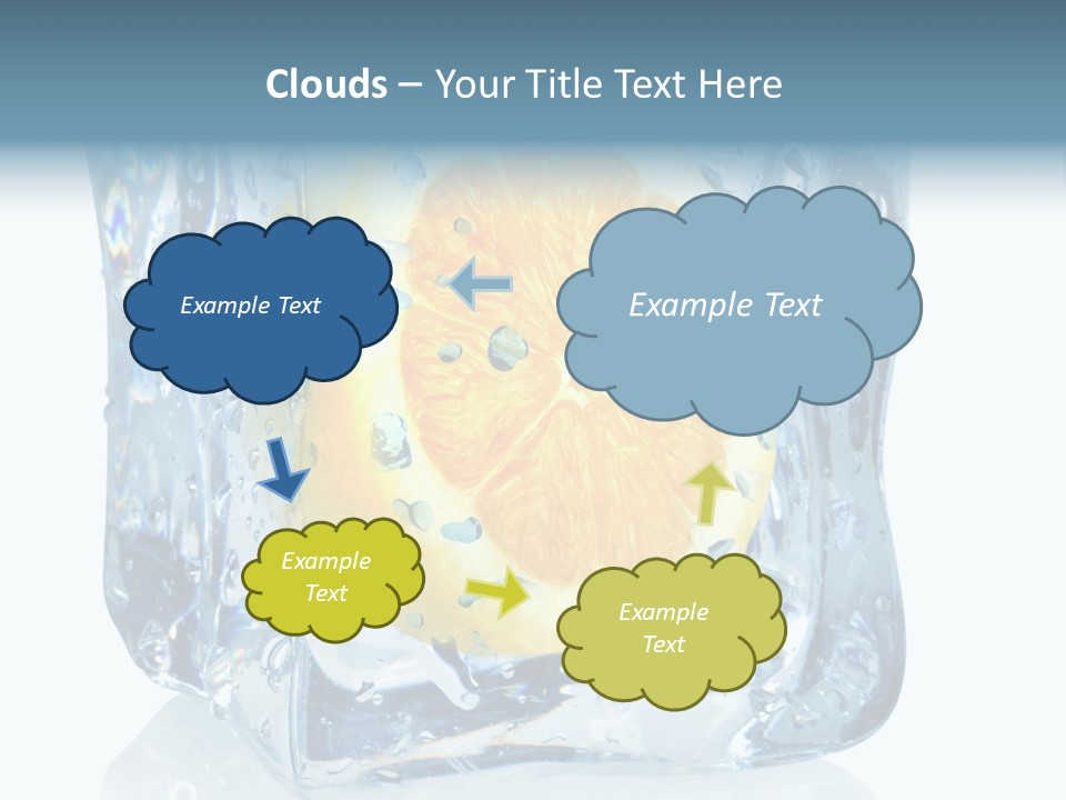 Isolated Freshness White Background PowerPoint Template