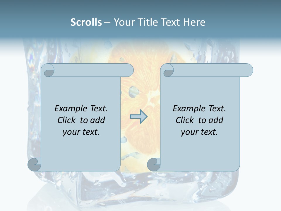Isolated Freshness White Background PowerPoint Template