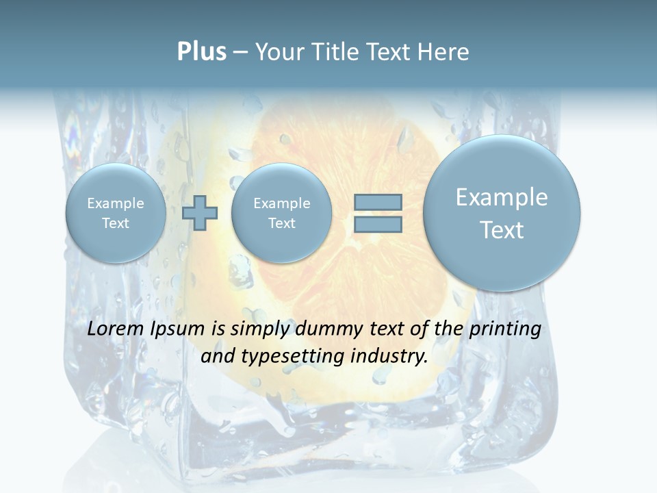 Isolated Freshness White Background PowerPoint Template