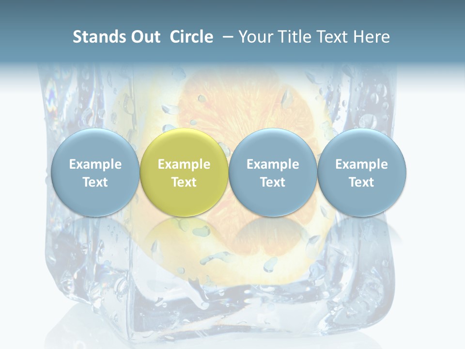 Isolated Freshness White Background PowerPoint Template