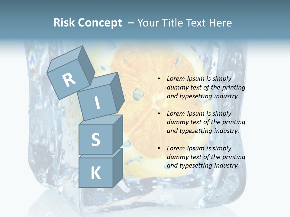 Isolated Freshness White Background PowerPoint Template