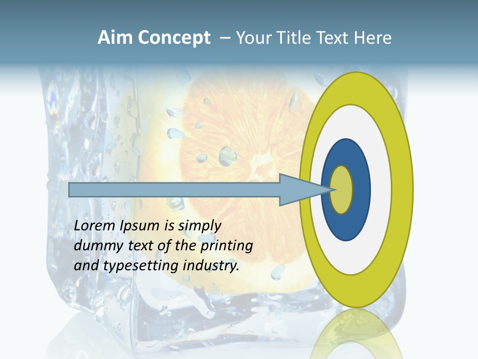 Isolated Freshness White Background PowerPoint Template