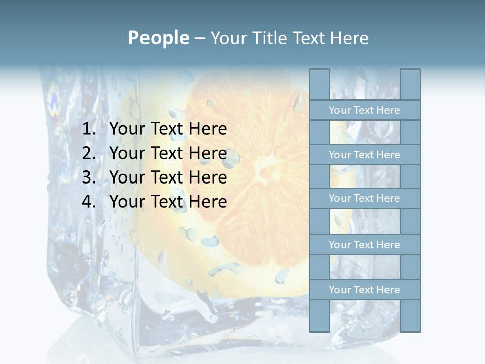 Isolated Freshness White Background PowerPoint Template