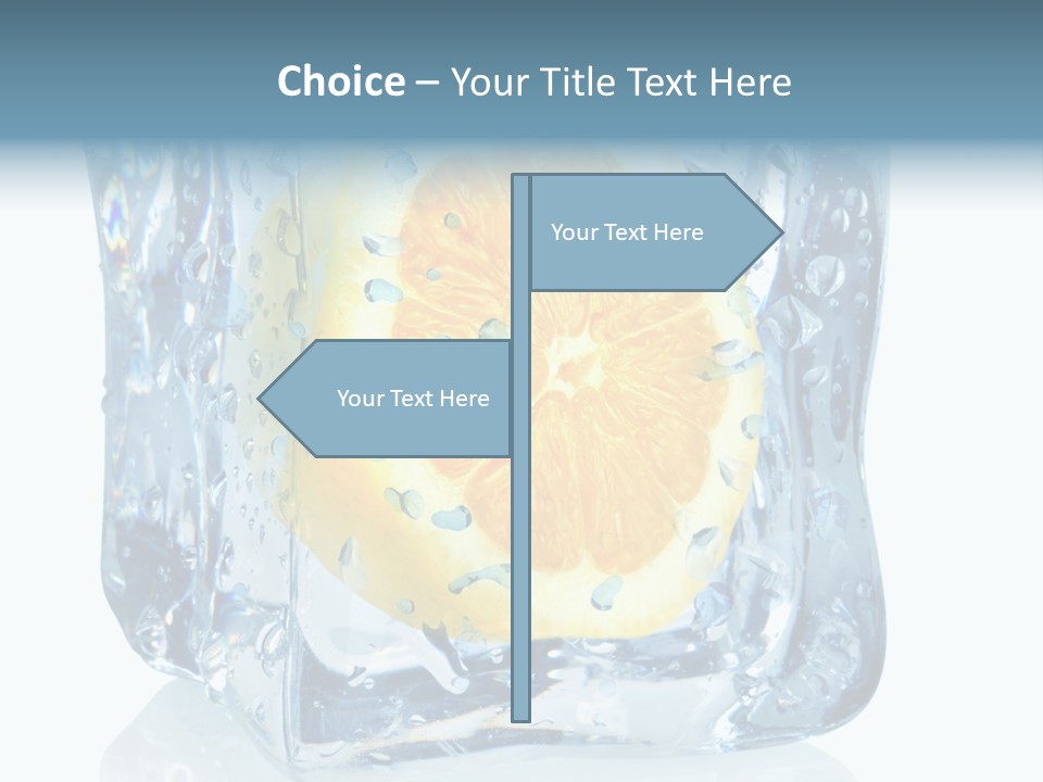 Isolated Freshness White Background PowerPoint Template