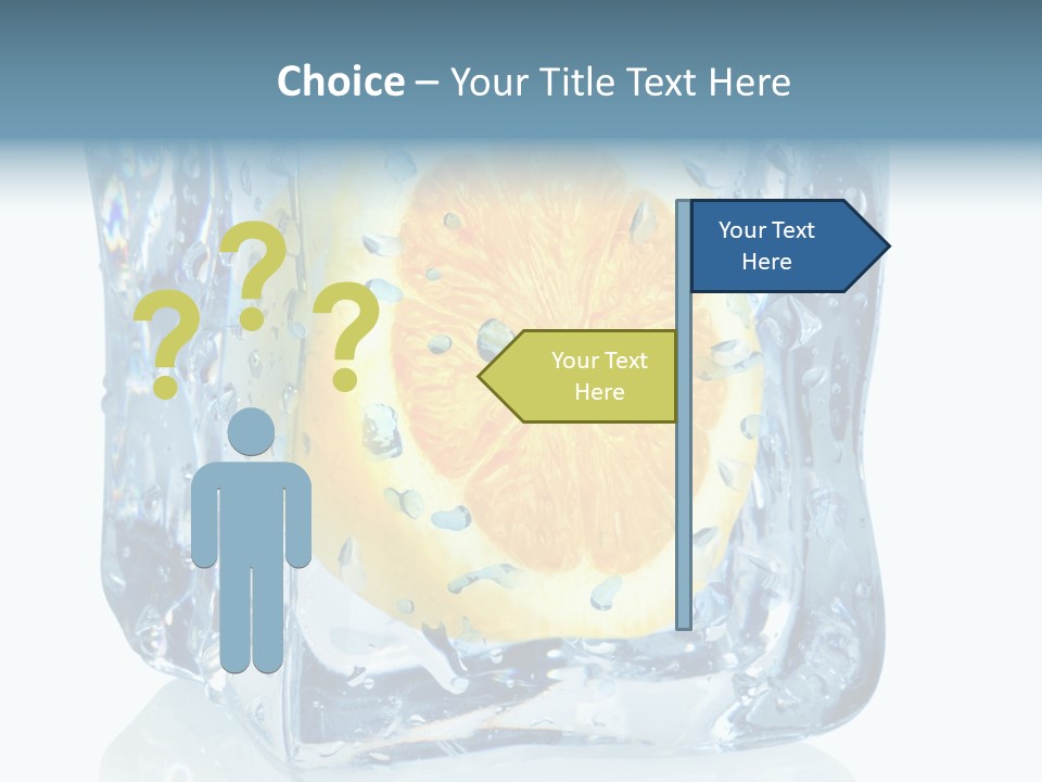 Isolated Freshness White Background PowerPoint Template