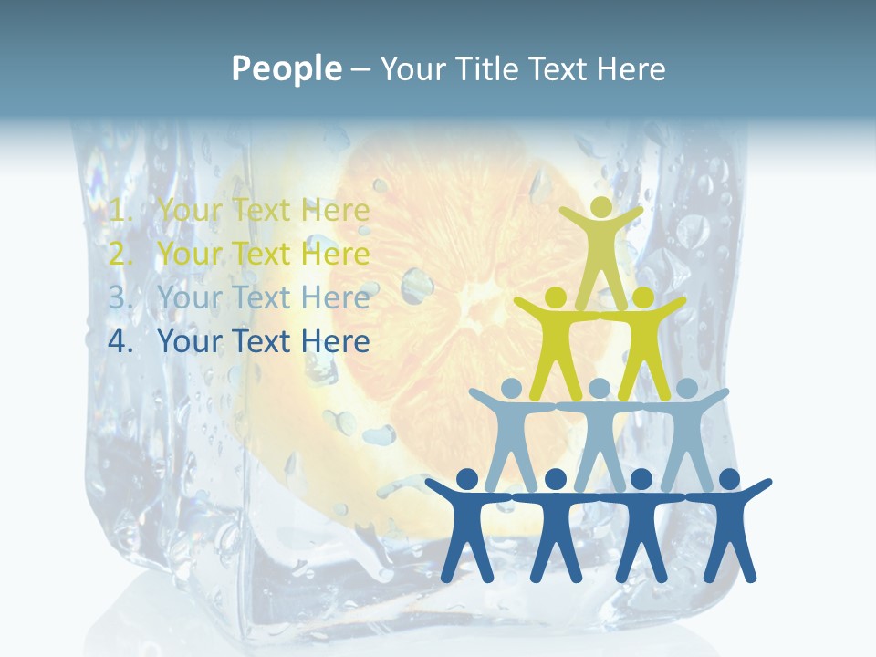 Isolated Freshness White Background PowerPoint Template