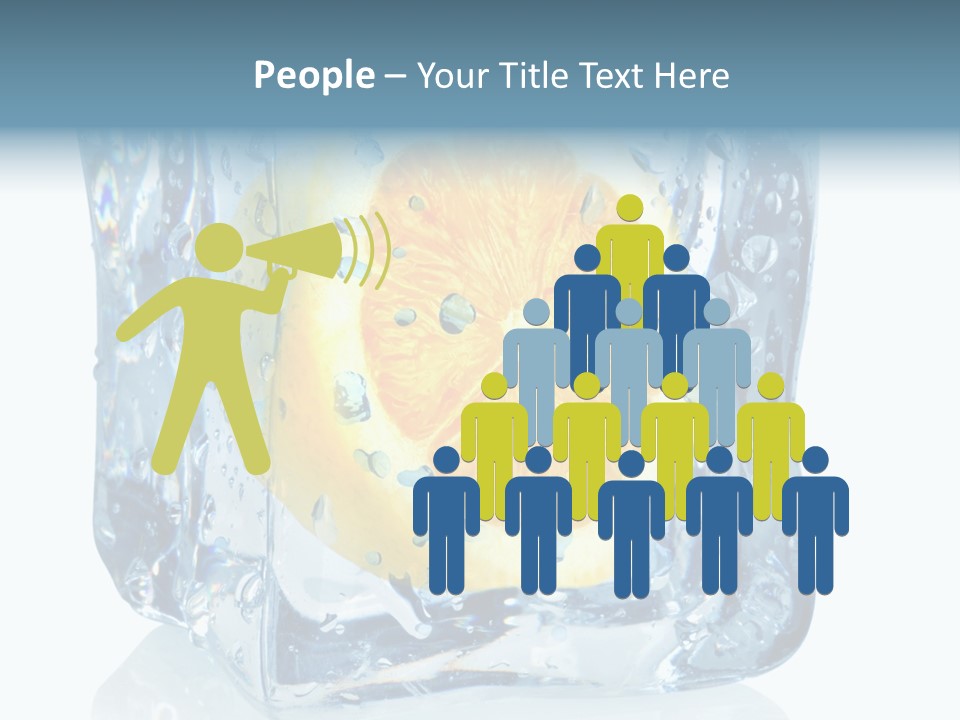 Isolated Freshness White Background PowerPoint Template