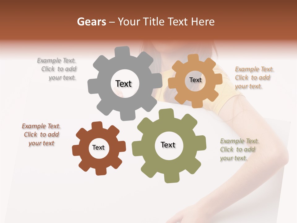 Advertisement Isolated Student PowerPoint Template