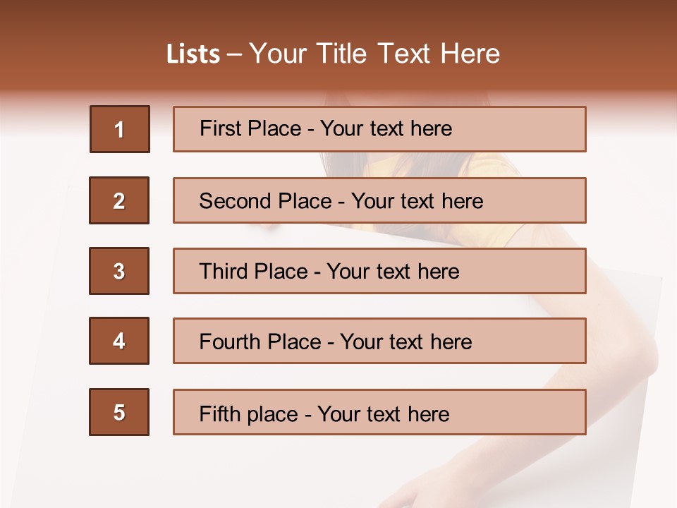 Advertisement Isolated Student PowerPoint Template