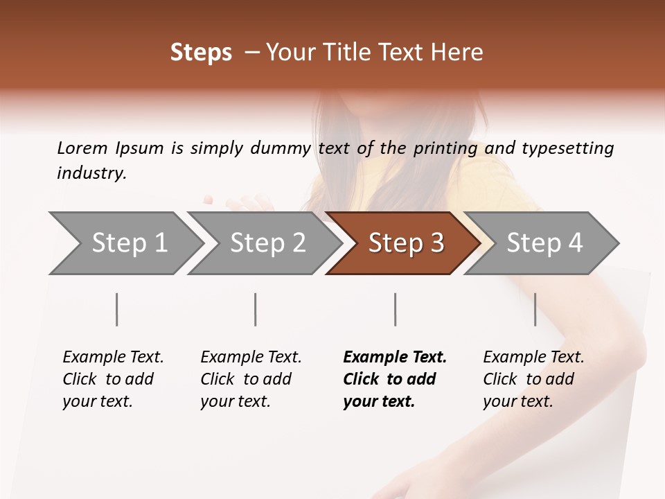 Advertisement Isolated Student PowerPoint Template