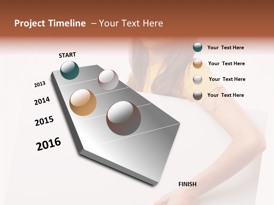 Advertisement Isolated Student PowerPoint Template