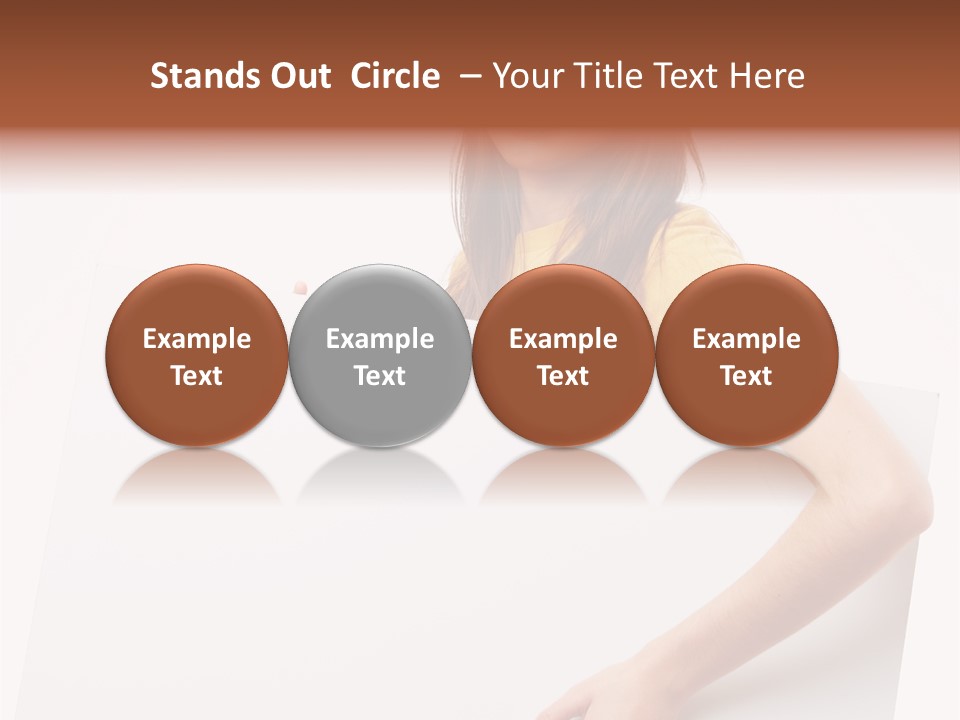 Advertisement Isolated Student PowerPoint Template