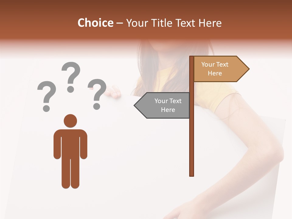 Advertisement Isolated Student PowerPoint Template