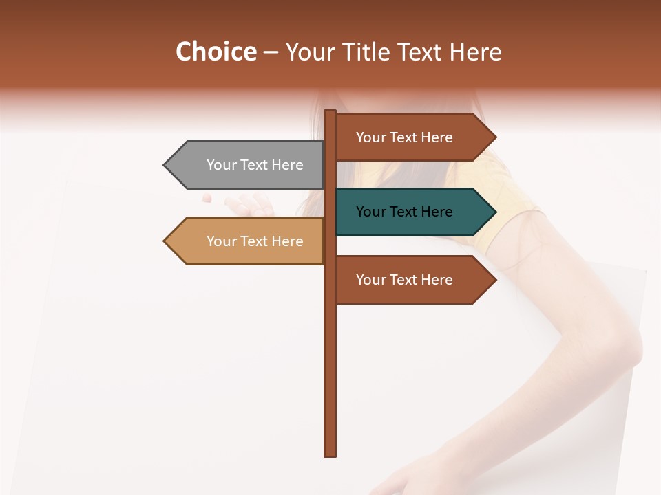 Advertisement Isolated Student PowerPoint Template