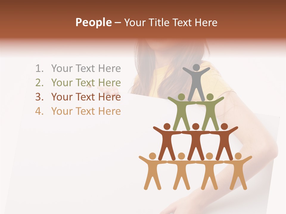 Advertisement Isolated Student PowerPoint Template