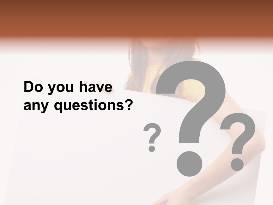 Advertisement Isolated Student PowerPoint Template