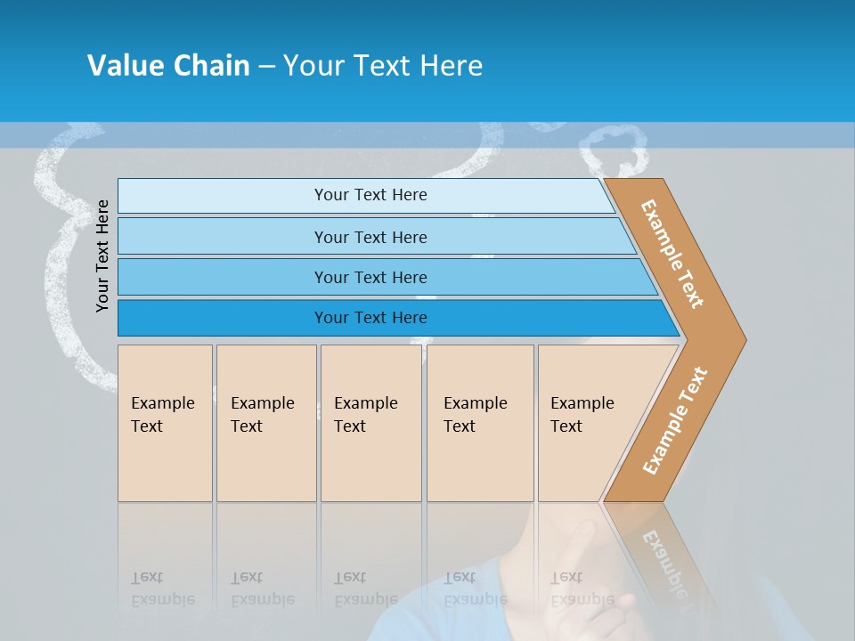 Mixed Race Think Person PowerPoint Template