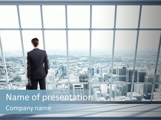 Modern Blue Global PowerPoint Template