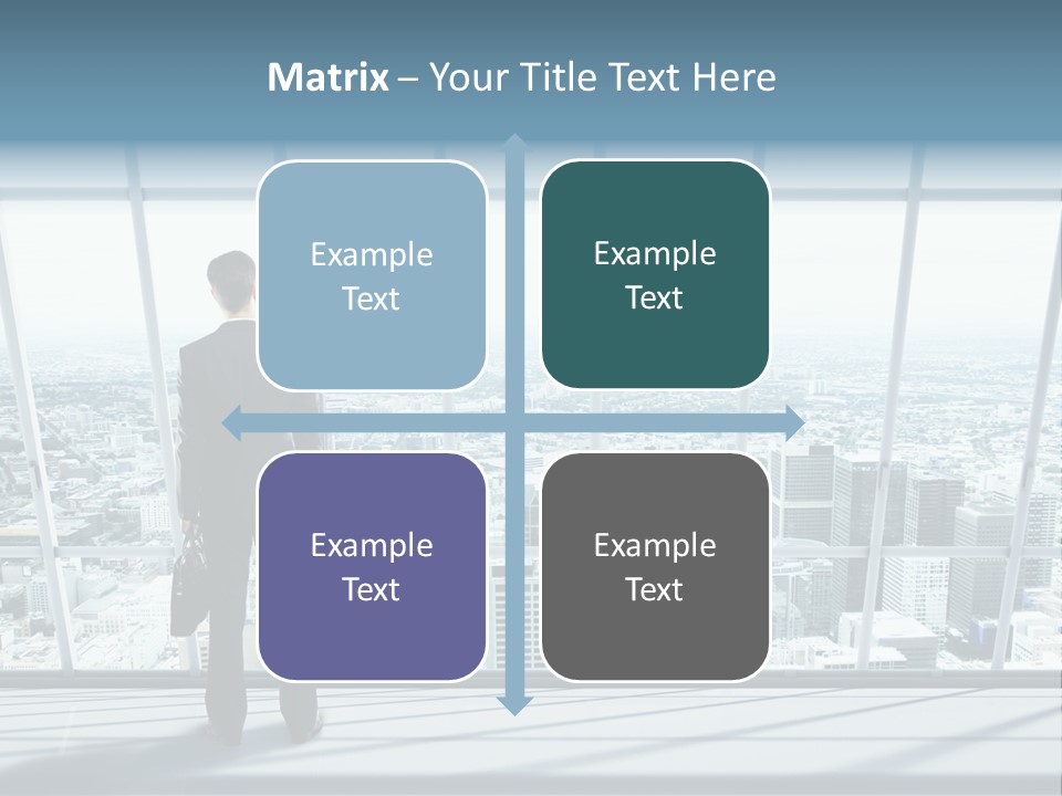 Modern Blue Global PowerPoint Template