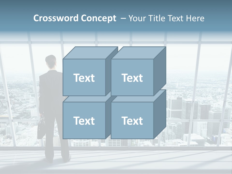 Modern Blue Global PowerPoint Template