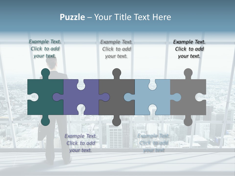 Modern Blue Global PowerPoint Template