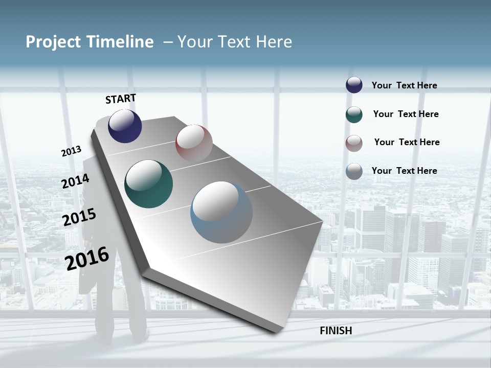 Modern Blue Global PowerPoint Template