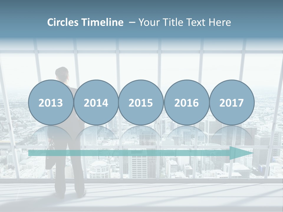 Modern Blue Global PowerPoint Template