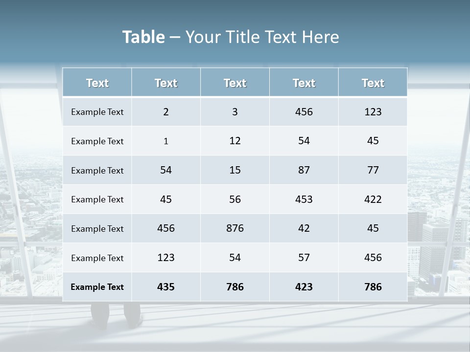Modern Blue Global PowerPoint Template