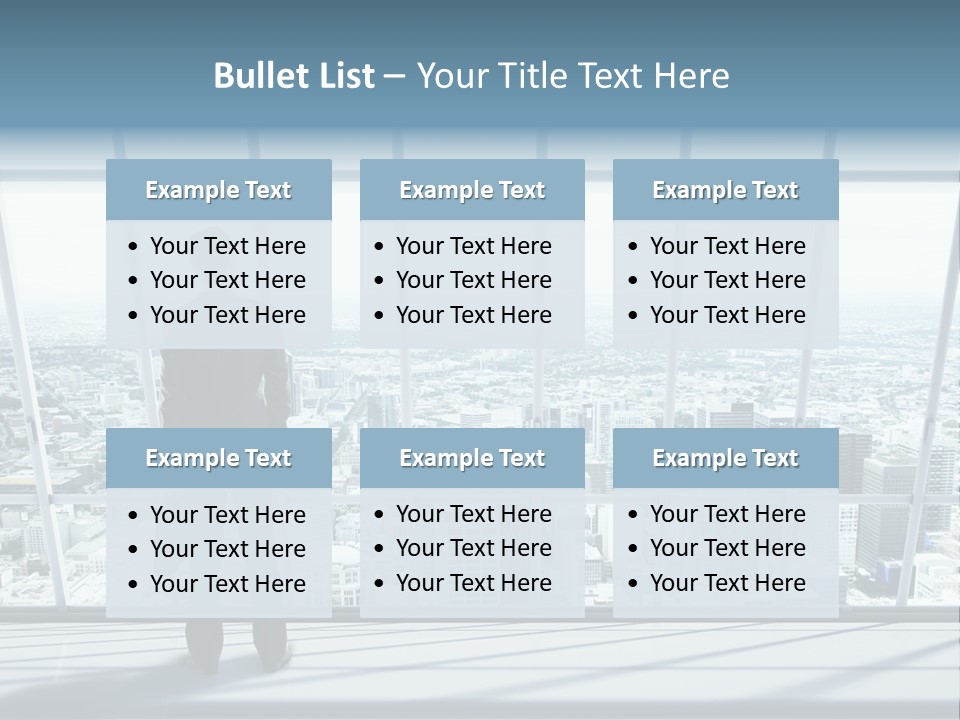 Modern Blue Global PowerPoint Template