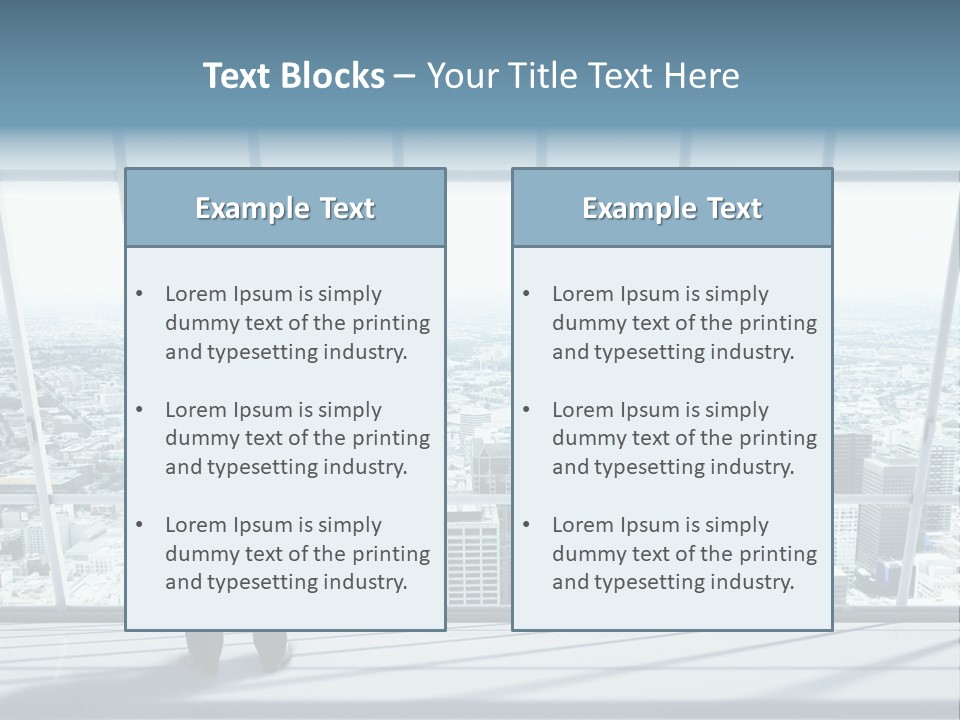 Modern Blue Global PowerPoint Template