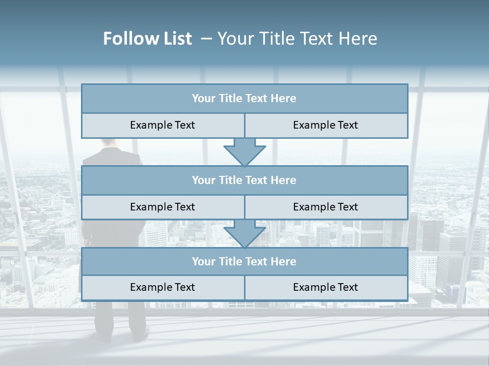 Modern Blue Global PowerPoint Template