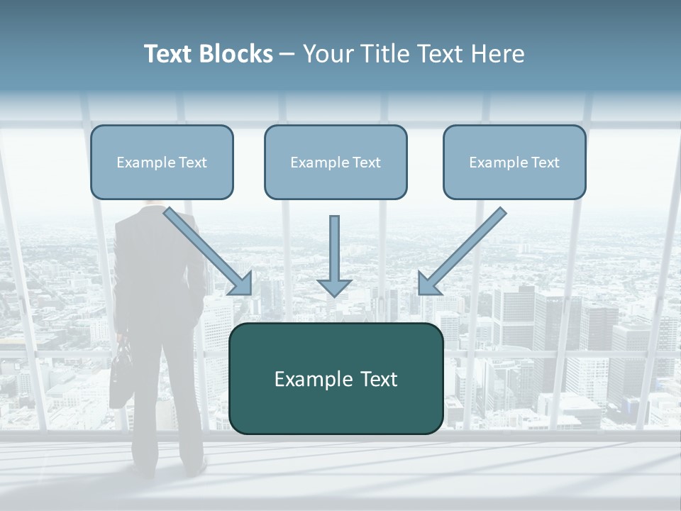 Modern Blue Global PowerPoint Template