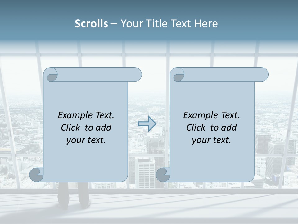 Modern Blue Global PowerPoint Template