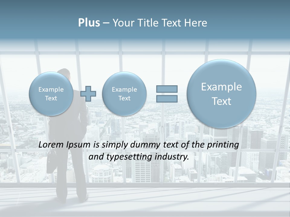 Modern Blue Global PowerPoint Template