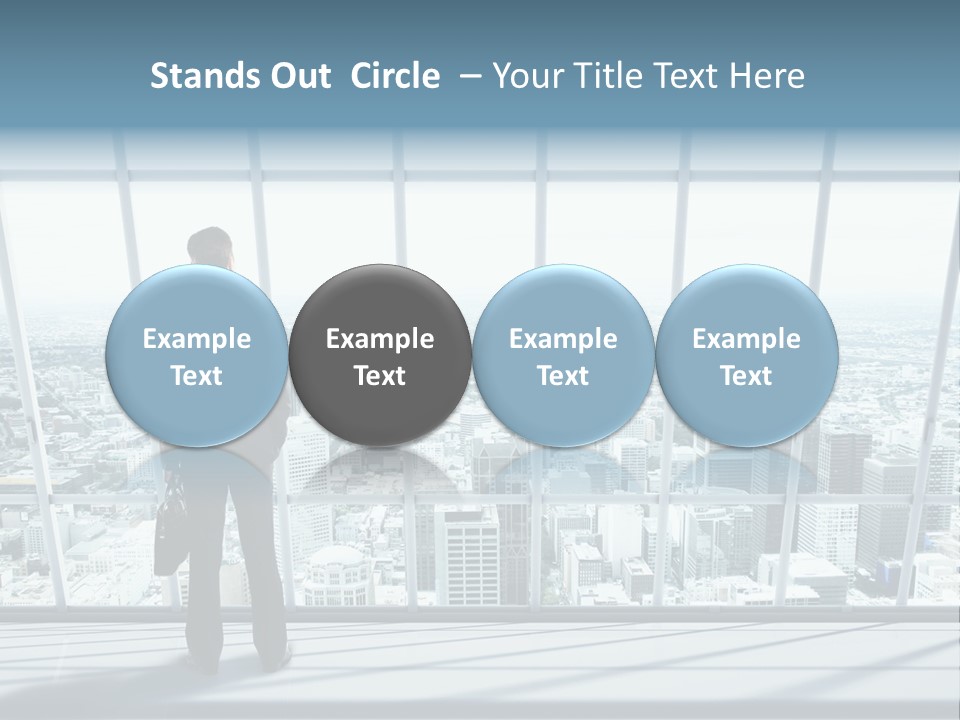 Modern Blue Global PowerPoint Template