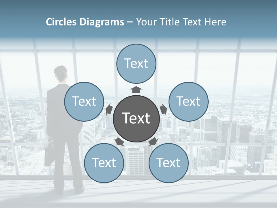 Modern Blue Global PowerPoint Template