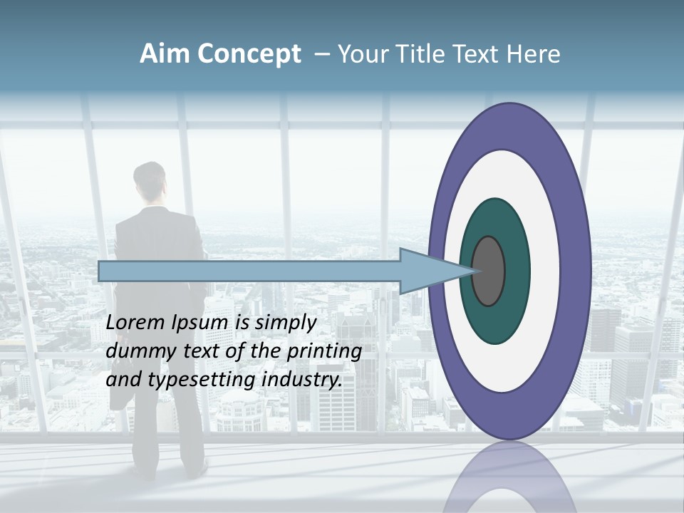 Modern Blue Global PowerPoint Template