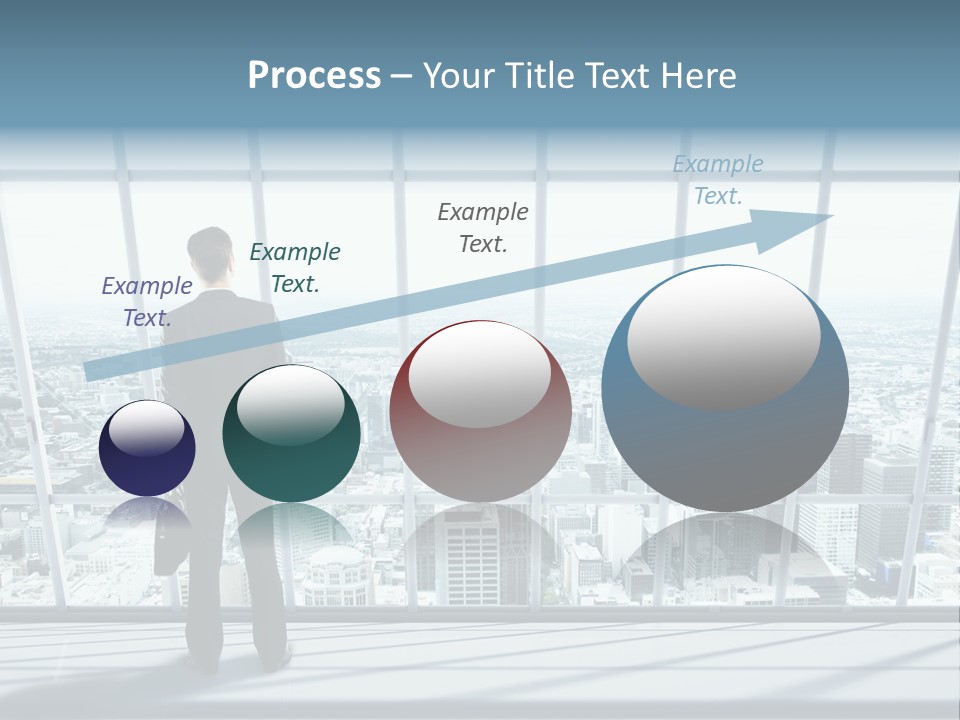 Modern Blue Global PowerPoint Template