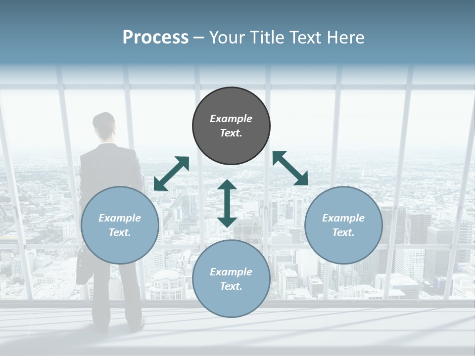 Modern Blue Global PowerPoint Template