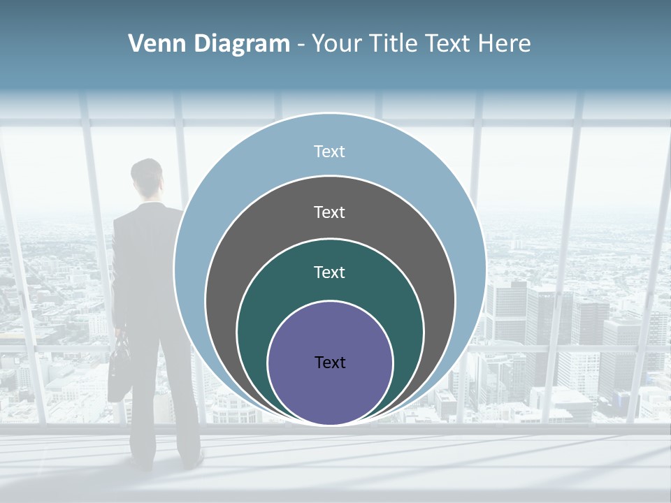 Modern Blue Global PowerPoint Template