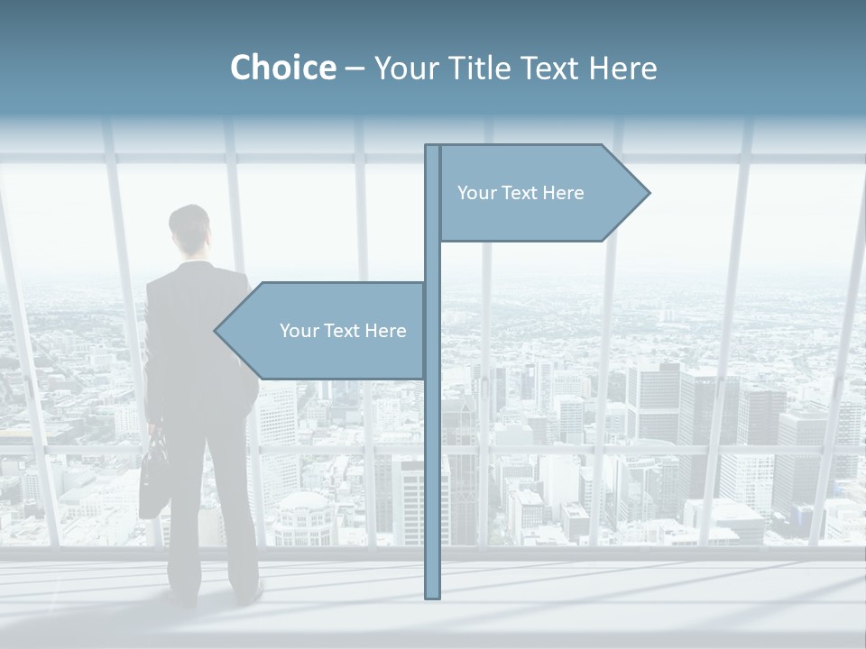 Modern Blue Global PowerPoint Template