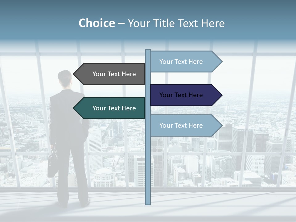 Modern Blue Global PowerPoint Template