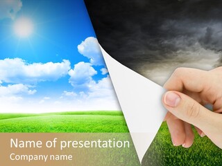 Disaster Deep Describe PowerPoint Template