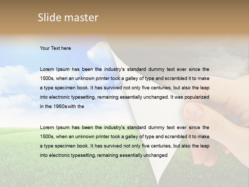 Disaster Deep Describe PowerPoint Template