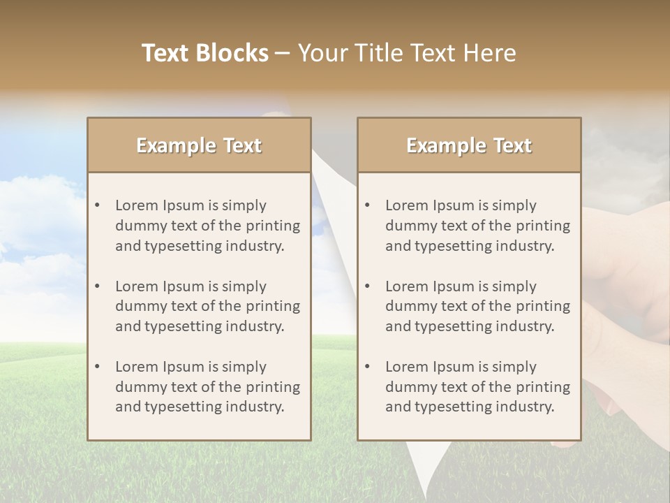 Disaster Deep Describe PowerPoint Template