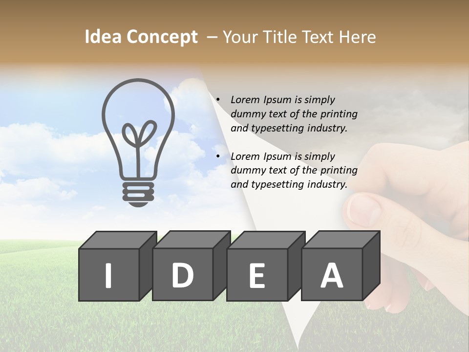 Disaster Deep Describe PowerPoint Template
